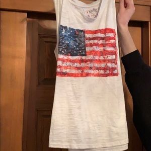 American flag tank top